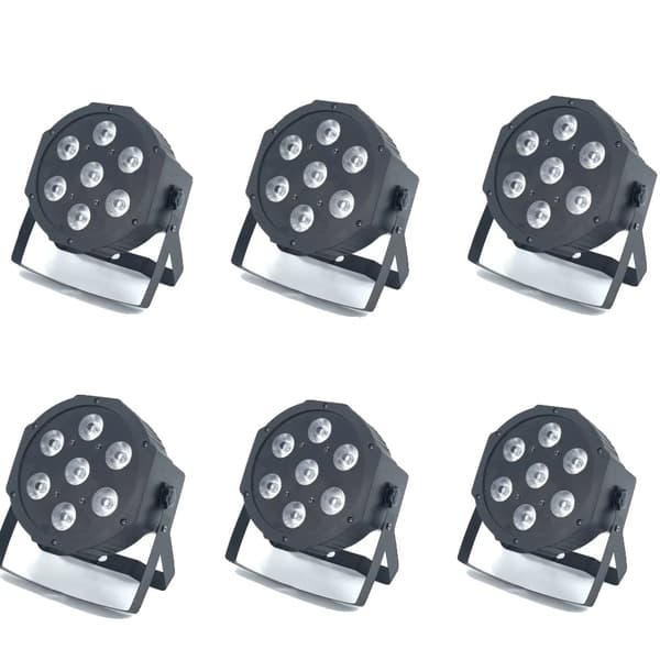 LED Scene Belysning, 90W Effekt, DMX Kontrol,6PCS7X12W RGBW, EU -stik