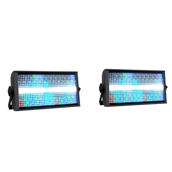 200W LED Scene Lys, 768 RGB LED'er, Variabel Strobe Hastigheder,2 stk. Lyspris, EU -stik