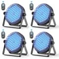 Miniatyrbillede 2 af 2: LED DJ Par Lys, Høj Lysstyrke, Trådløs Fjernbetjening,EU stik, ZQ01638-4Pcs
