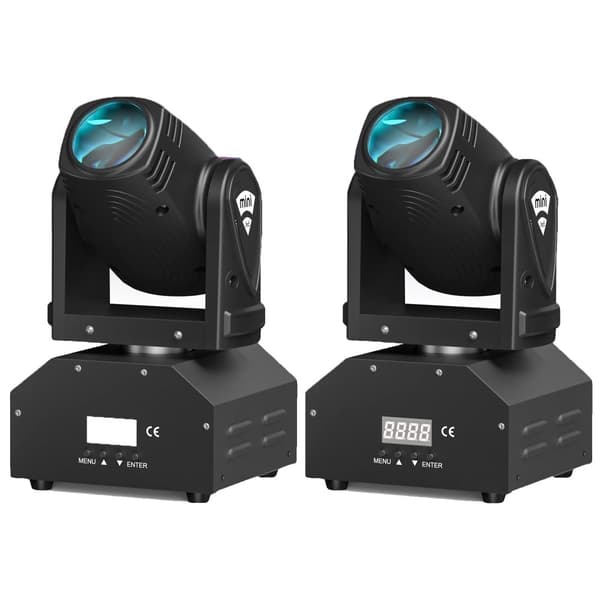 Mini LED RGBW Rörligt Huvudljus, 2000-82000 Lumen, DMX Scenljus,ZQ02040-2Pcs, EU-kontakt