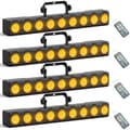 Pikkukuva 2 / 2: Lavavalaistusvaikutus, 9 kpl RGBW LED-valoja, useita ohjaustiloja,4KPL, EU-plugi