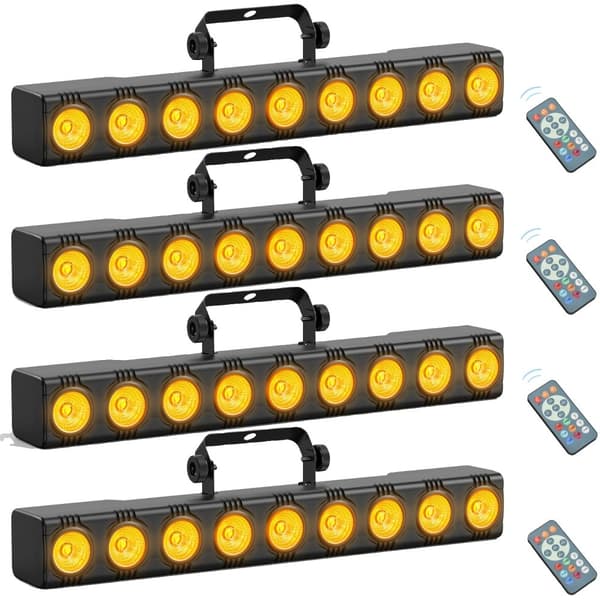 Lavavalaistusvaikutus, 9 kpl RGBW LED-valoja, useita ohjaustiloja,4KPL, EU-plugi