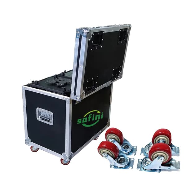 Rörlig huvudstrålkastare, 230W effekt, dynamiska mönster,1 Flightcase endast, Nyckelmodell