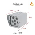 Pikkukuva 2 / 2: RGBWAUV Langaton Parivalo, 108W Teho, 6-in-1 LED Teknologia,Eu plug in Finnish is "Eu-plugi", Valkoinen