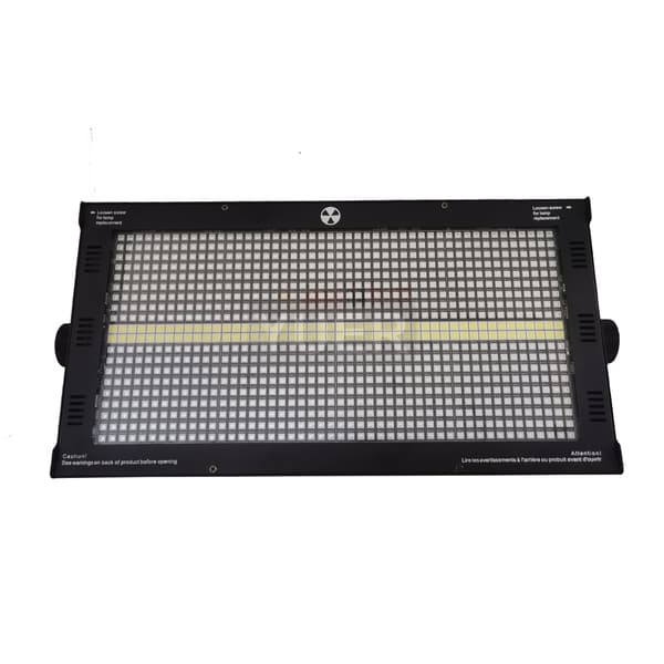 Aluminium Strobe Blitzlys, 280W Effekt, RGBW LED Perler, DMX512 Kontrol