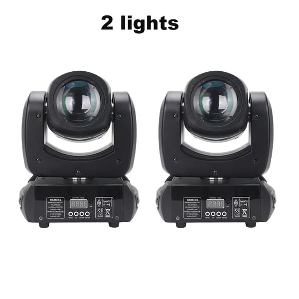 100W LED Moving Head Lys, 540° Pan, 270° Tilt,2 lys