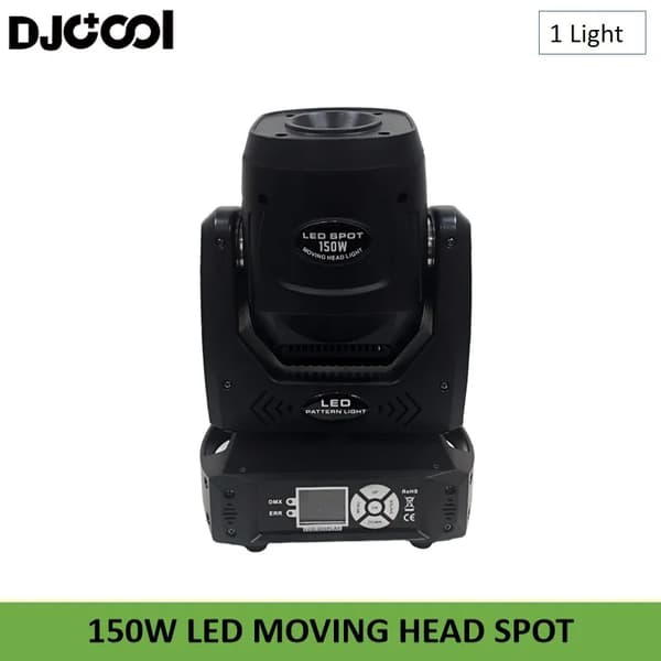 Mini LED Moving Head Light, 150W Effekt, 540° Pan, 270° Tilt,1 Lys