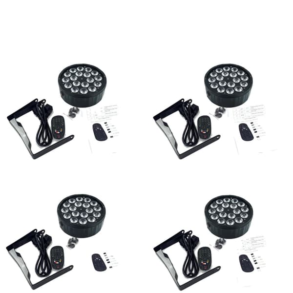 LED Scene Belysningseffekt, RGBWA UV 6in1, 90W - 120W Strømforbrug,RF18LED RGBWAUV 6IN1, EU stik