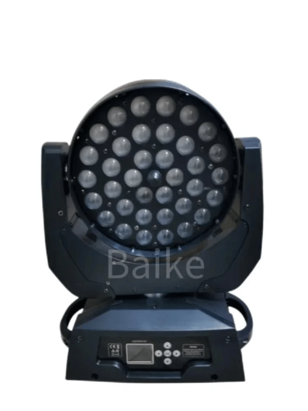 LED Wash Zoom Moving Head Light, 36x18W RGBAUV, 450W Effekt,RGBWAUV 6i1, 1 lys