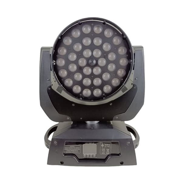 LED Wash Zoom Moving Head Light, DMX Scene Lys, Professionel Scene Belysningseffekt,Rgbwauv 6in1, 1 Lys