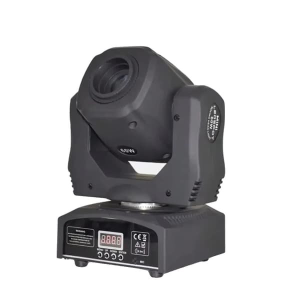 LED Moving Head Light, 100W Høj Effekt, 15 DMX Kanaler,1 stk G60, EU-stik