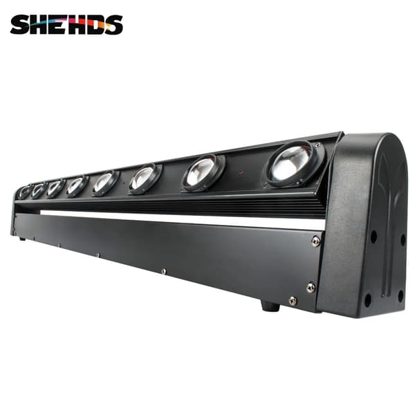 Beam LED Scene Lys, 8x12W RGBW, Digital Kontrolpanel,EU stik, 1PCS