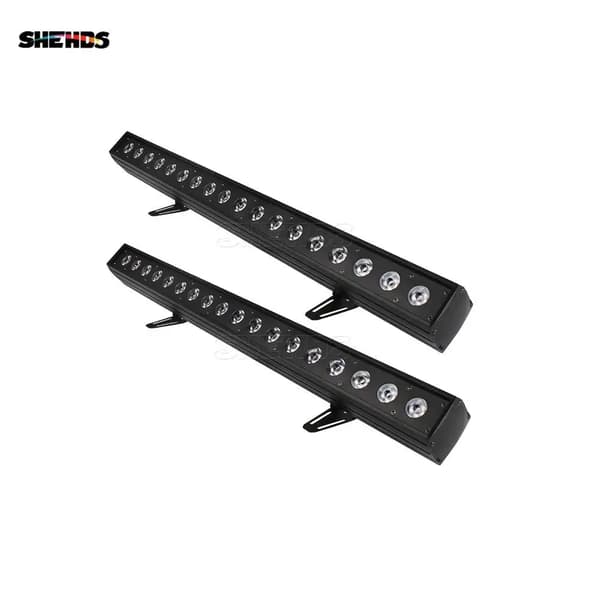 LED Vaskelys, 18x18W RGBWA+UV, 324W Strømforbrug, DMX Kontrolkanaler 11/29/108/119,2PCS, EU stik