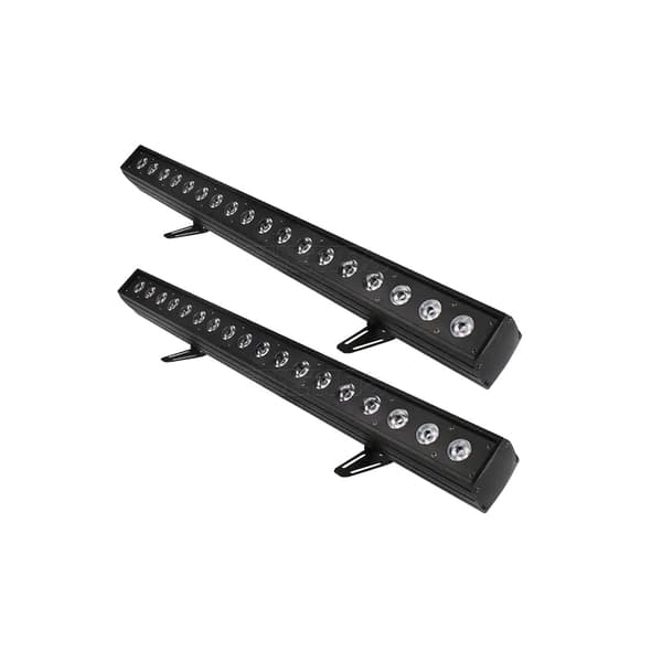 LED Vaskelys, 18x18W RGBWA+UV, 324W Strømforbrug, DMX Kontrolkanaler 11/29/108/119,2PCS, EU stik