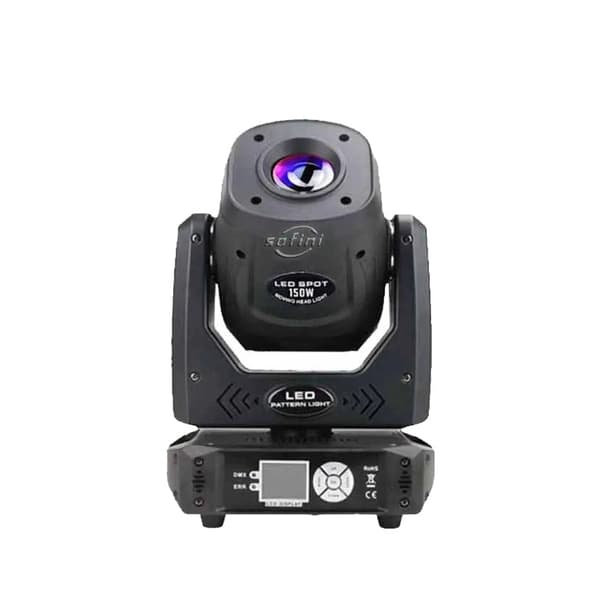 LED Moving Head Light, 150W Lysstyrke, 540° Pan Bevægelser,1 Lys