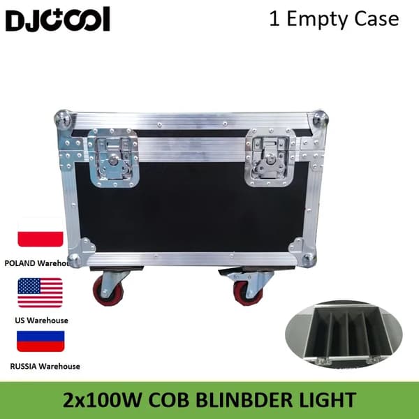 200W COB Blinder-lampa, Dubbel 100W LED, Kalla och Varma Vita Alternativ,1 Flygfall