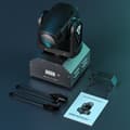 Miniatyrbillede 2 af 2: Mini 10W Beam Moving Head Light, RGBW 4-i-1, DMX512 Kontrol, Høj Belysning,Sort, EU Stik