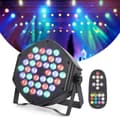 Miniatyrbild 2 av 2: LED DJ Par-lampa, 36 RGB LED-lampor, fjärrkontroll,1 styck