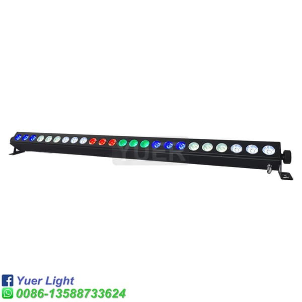 YUER DMX LED Vaskelys, 24X4W RGBW, 100W Effekt,EU -stik