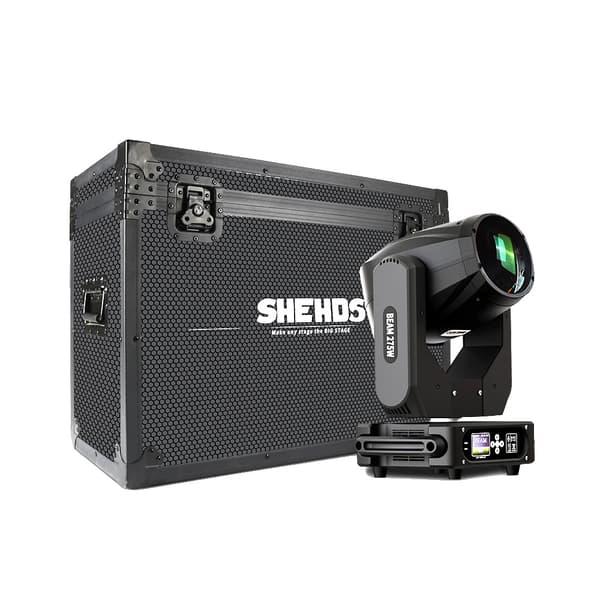 Scenebelysningseffekt, 228W strøm, DMX kontrol,275W 10R Flight Case