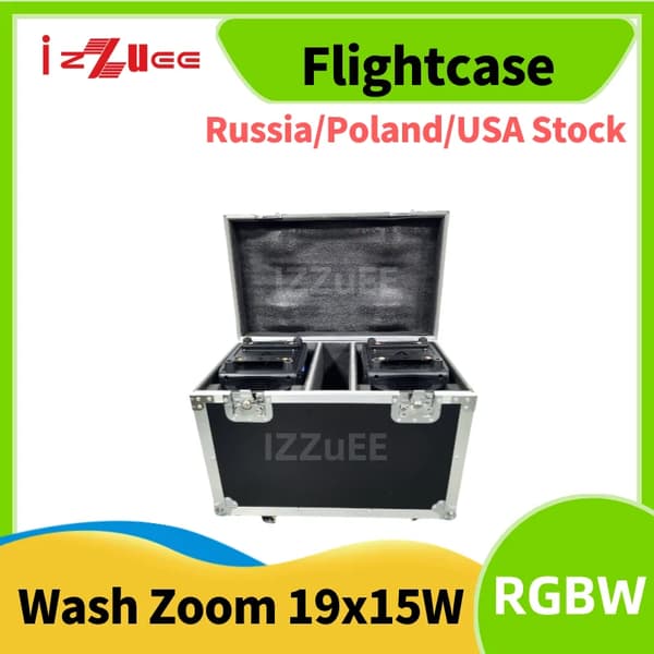 LED Zoom Wash Moving Head-lampa, DMX512-kontroll, 280W lampkraft,1 Endast Flightcase