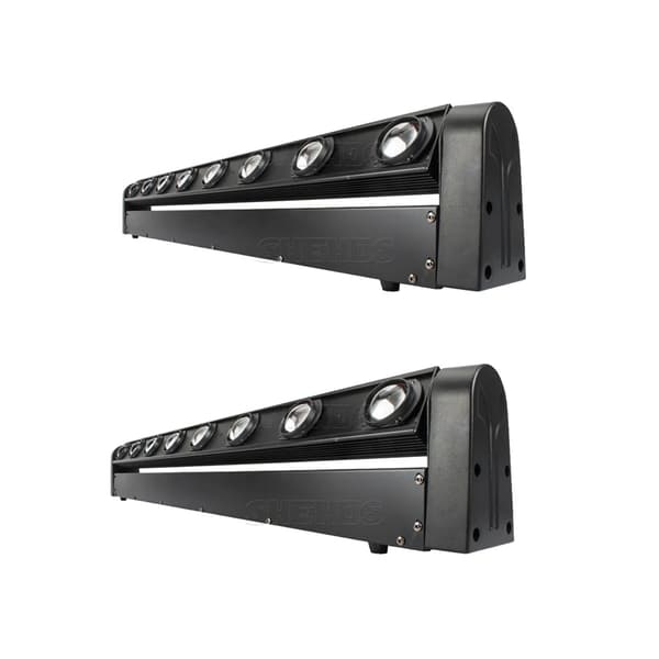 8x12W Strålebar Lys, RGBW LED Belysning, DMX Kontrolkanaler,2STK 8x12w, EU-stik