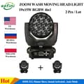 Miniatyrbillede 2 af 2: Bevægelseshoved LED Wash Light, 19x15W RGBW, DMX Kontrol,2 Lygter