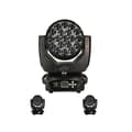 Miniatyrbillede 1 af 2: Bevægelseshoved LED Wash Light, 19x15W RGBW, DMX Kontrol,2 Lygter