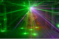 Miniatyrbillede 4 af 4: Tre-hoved roterende moving head lys, 180W effekt, DMX kontrol,Stråle Laser