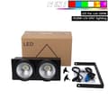 Miniatyrbillede 2 af 2: Scenebelysning, 200W effekt, DMX512 kontrol,LED COB RGBWA UV, EU stik