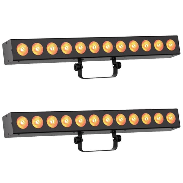 Scenebelysningseffekt, 12 RGBWA+UV LED'er, Alsidige dynamiske effekter,2PCS, EU stik