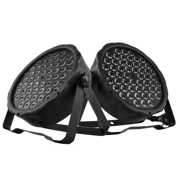SHEHDS LED Par Lys, 54x3W RGBW, 7 DMX Kanaler,2pcs 54x3w RGBW, EU -stik