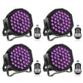 Pikkukuva 2 / 2: UV Stage Par Light, 36 LED-lamppua, DMX-ohjaus,Eu plug in Finnish is "Eu-plugi", ZQ01103
