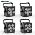 Miniatyrbillede 2 af 2: RGBWA+UV LED Par Lys, 50W Effekt, 6 Farveblanding,EU-stik, Sort