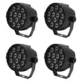Miniatyrbillede 2 af 2: Mini Festlys, RGB 12 LED'er, DMX512 Kontrol,sort