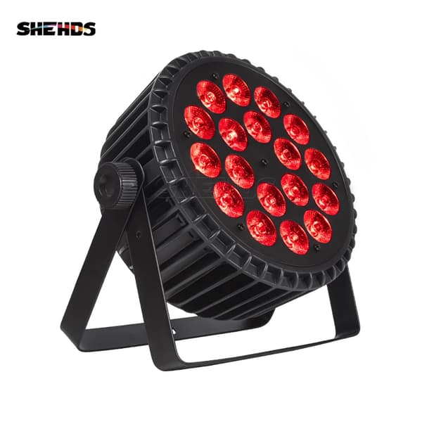 LED Scene Lys, DMX Kontrol, 40-Graders Strålevinkel,4 stk 18x18W, EU stik