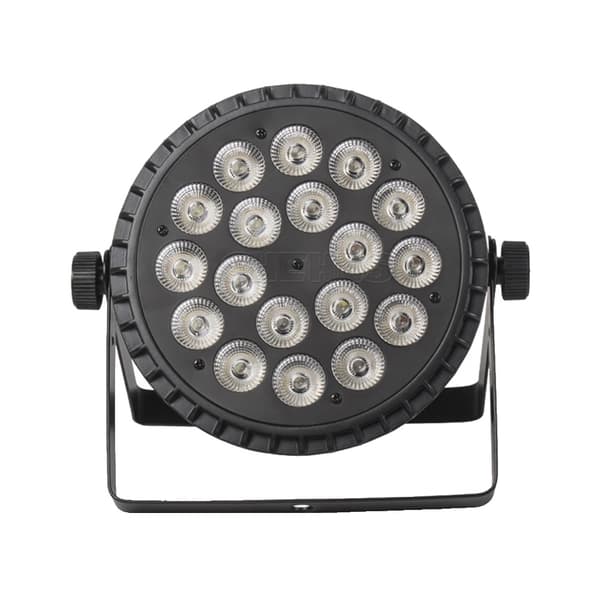 LED Scene Lys, DMX Kontrol, 40-Graders Strålevinkel,4 stk 18x12W, EU stik