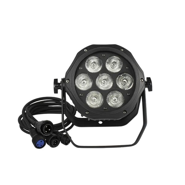 LED Parivalo, 7x18W Vesitiivis, DMX-ohjaus,7x18w vedenpitävä, EU -pistoke