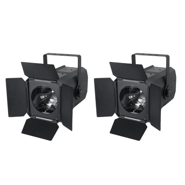 200W COB Par Lys, Lydkontroltilstand, 10-60° Justerbar Stråle,EU Stik 2PCS