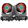 Miniatyrbillede 2 af 2: LED Moving Head Light, 19x15W RGBW Udgivelse, 10-60 Grad Zoom,2pcs pris, Eu stik