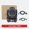 Miniatyrbillede 3 af 4: LED Moving Head Scene Lys, 100W Effekt, DMX 512 Kontrol,sort, EU -stik