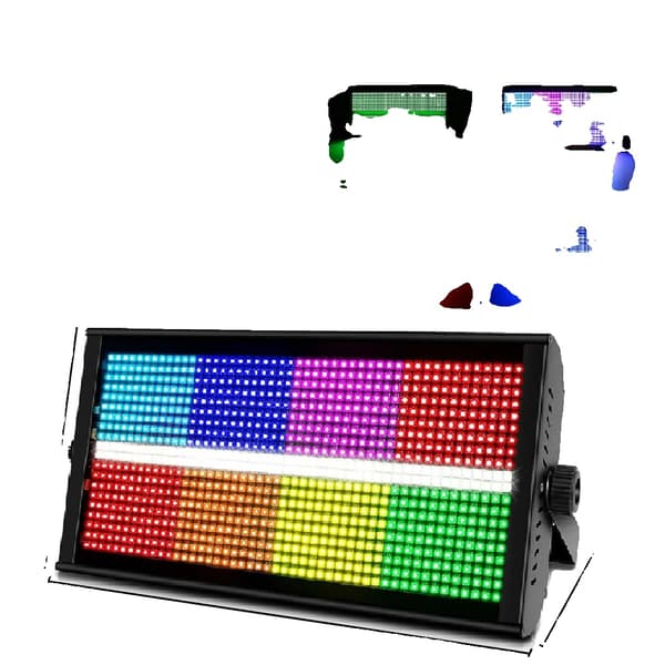 960LED Scenelyktor, RGB-belysningseffekter, röststyrning,1ST