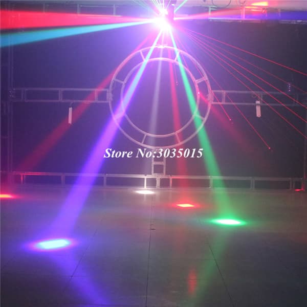 LED Mini Moving Head Ball, 120W Effekt, DMX Kontrol, Lysstrøm 249-2000