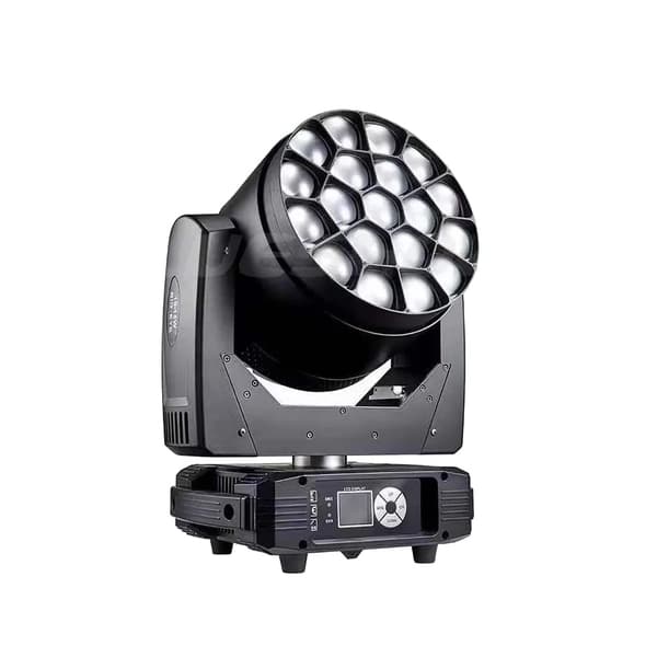 LED Rörligt Huvudljus, 19x40W Hög Ljusstyrka, 540° Horisontell Skanning, DMX Kontroll,1 Ljus