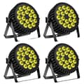 Miniatyrbild 1 av 2: Scenbelysning Par-lampor, 200W effekt, DMX512-kontroll,EU Kontakt, 4Pcs-ZQ01061