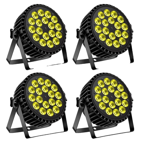 Scenbelysning Par-lampor, 200W effekt, DMX512-kontroll,EU Kontakt, 4Pcs-ZQ01061