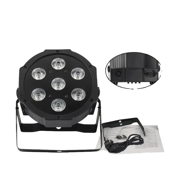 LED Flad Par Lys, 7x12W RGBW, 7x18W RGBWA+UV,4pcs 7x18w, EU