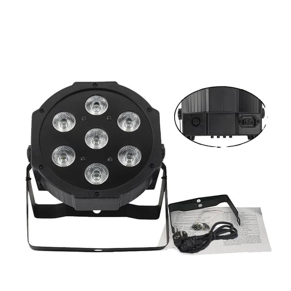 LED Flad Par Lys, 7x12W RGBW, 7x18W RGBWA+UV,2pcs 7x18w, EU