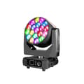 Miniatyrbillede 1 af 2: DMX Moving Head Light, 300W Effekt, 19 stk. RGBW LED Perler,19x25w, EU-stik