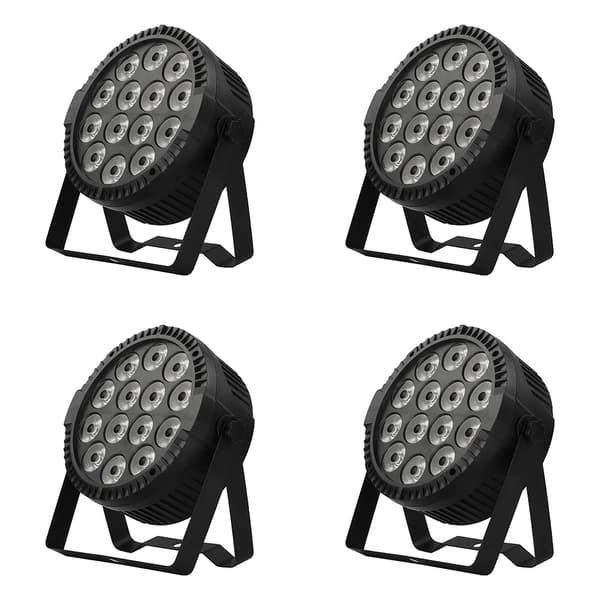 RGBW LED Scene Lys, 60W Effekt, DMX Kontrol,EU -stik 4 stk